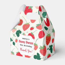 Caixinha De Lembrancinhas Berry Sweet Birthday Convite