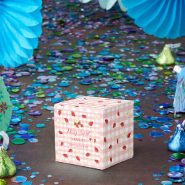 Caixinha De Lembrancinhas Berry Sweet Strawberry 1st Birthday Party Gift 