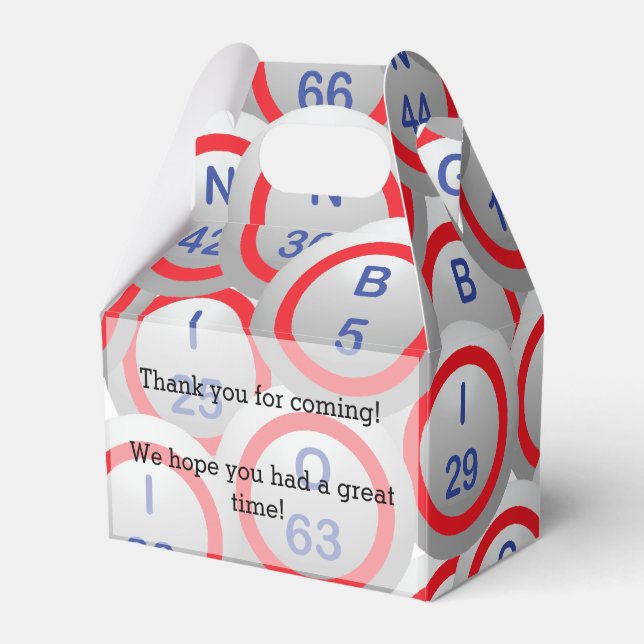 Caixinha De Lembrancinhas Bingo Balls (Frente)