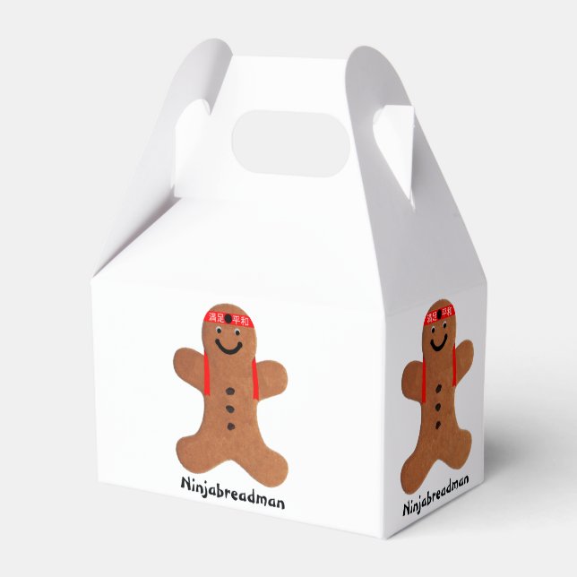 Caixinha De Lembrancinhas Biscoito de Ninjabreadman (biscoito) (Frente)