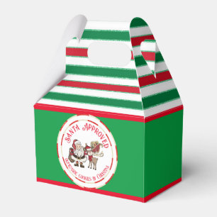 Caixinha De Lembrancinhas Biscoitos de Natal Aprovados pelo Papai Noel Verme