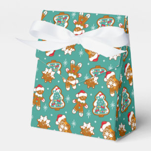 Caixinha De Lembrancinhas Biscoitos de Natal de Gengibre