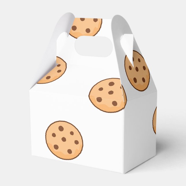Caixinha De Lembrancinhas biscoitos em branco (Frente)