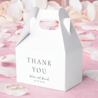 Caixinha De Lembrancinhas Black and White Elegant Classic Wedding