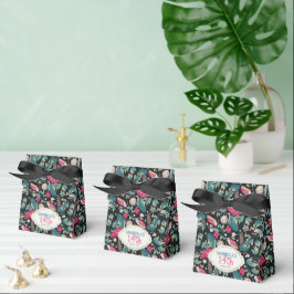 Caixinha De Lembrancinhas Black Vintage Cottagecore Mushroom Birthday