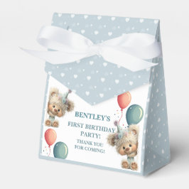 Caixinha De Lembrancinhas Blue Balloon Hedgehogs Celebration