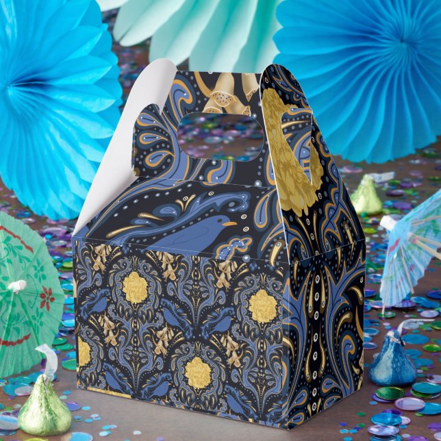 Caixinha De Lembrancinhas Blue Bird Gift Box (Festa)