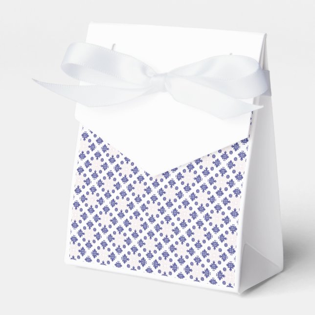 Caixinha De Lembrancinhas Blue  Cross Pendant Pattern  (Frente)