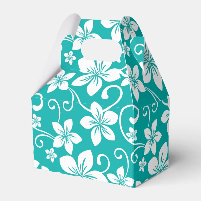 CAIXINHA DE LEMBRANCINHAS BLUE HAWAII (TEAL) (Frente)