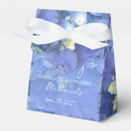 Caixinha De Lembrancinhas Blue Hydrangea Petals Casamento Nomes Personalizad