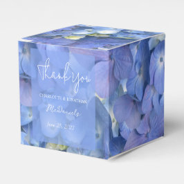 Caixinha De Lembrancinhas Blue Hydrangea Petals Casamento Nomes Personalizad