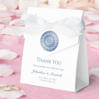 Caixinha De Lembrancinhas Blue Lace Mandala Wedding