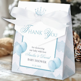 Caixinha De Lembrancinhas Blue Little Prince Thank You Moon Balloon