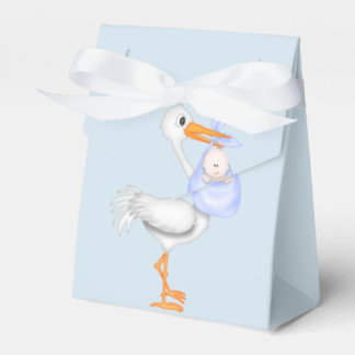 Caixinha De Lembrancinhas Blue Stork Baby Shower Favor Box