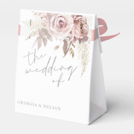 Caixinha De Lembrancinhas Blush Pink Floral O Casamento de