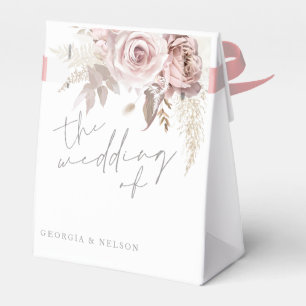 Caixinha De Lembrancinhas Blush Pink Floral O Casamento de