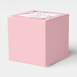 Caixinha De Lembrancinhas Blush Pink Girl em Chá de fraldas