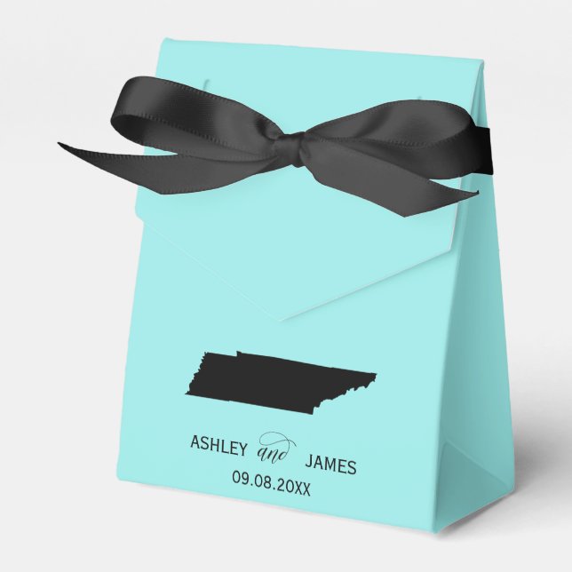 Caixinha De Lembrancinhas Boas-vindas ao Tennessee Favor Box, Mapa (Frente)