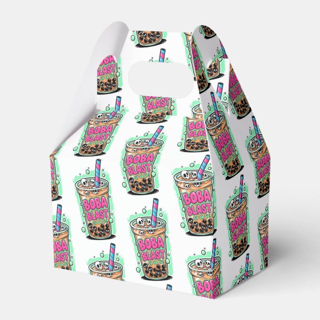 Caixinha De Lembrancinhas Boba Blast – Sip or Die! Favor Box (Frente)