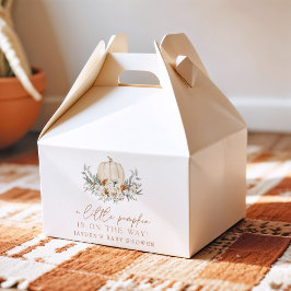 Caixinha De Lembrancinhas BOHEME Terracotta Floral Pumpkin Chá de fraldas