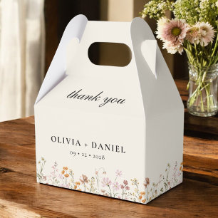 Caixinha De Lembrancinhas Boho Chic Wildflower Garden Bloom Casamento