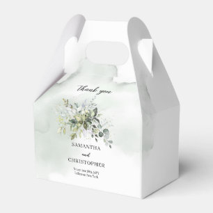 Caixinha De Lembrancinhas Boho greenery eucalyptus foliage gold frame