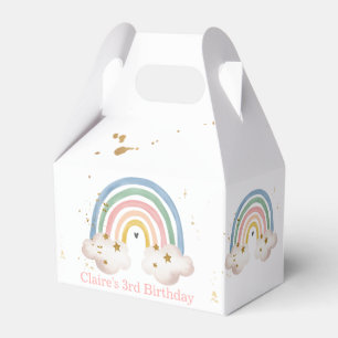 Caixinha De Lembrancinhas Boho Rainbow Birthday Rainbow Box