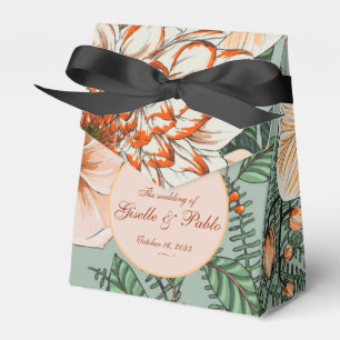 Caixinha De Lembrancinhas Boho Terracotta Sage Queda Casamento Floral
