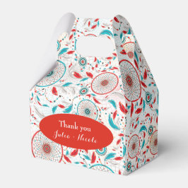 Caixinha De Lembrancinhas Boho Tribal Feather Dreamcatcher Weding