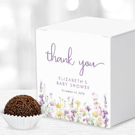 Caixinha De Lembrancinhas Boho Wildflower Watercolor Baby Girl Chá