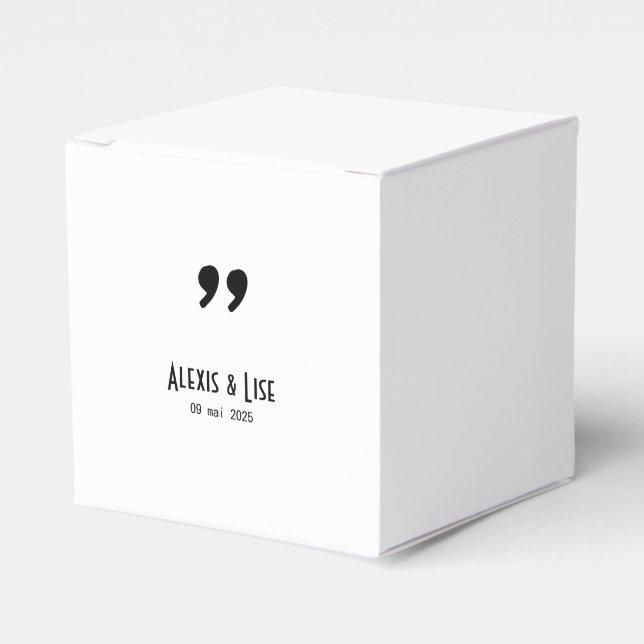 Caixinha De Lembrancinhas Boite à dragées Apostrophe (Frente)