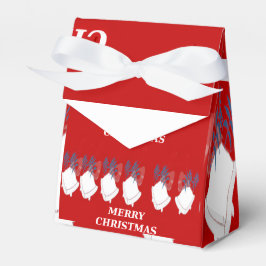 Caixinha De Lembrancinhas Boîtes Cadeaux Ballotins "Merry Christmas" – Rouge