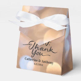 Caixinha De Lembrancinhas Bokeh Wedding Personalizado Obrigado