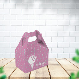 Caixinha De Lembrancinhas Bola De Golfe Bonita Obrigado Rosa