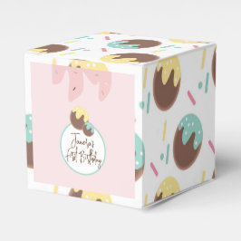 Caixinha De Lembrancinhas Bolas de Cakepop Lindas Primeiro Aniversário Cober