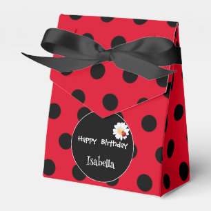 Caixinha De Lembrancinhas Bolinhas bonita Festa de aniversário de ladybug Da