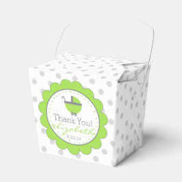 Caixinha De Lembrancinhas BOLINHAS e CINZA CHÁ DE FRALDAS