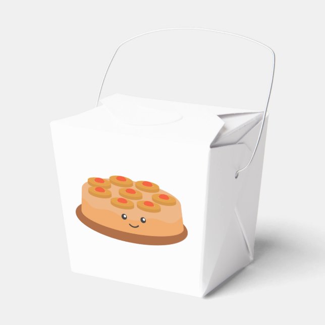 Caixinha De Lembrancinhas Bolo de ananás de cima para baixo (Frente)