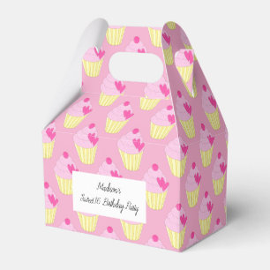 Caixinha De Lembrancinhas bolos ilusima Love Heart Cupcakes Sweet 16