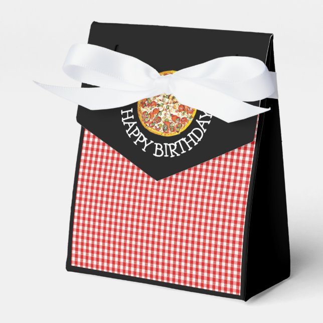 Caixinha De Lembrancinhas Bolsas de Favor de Doces da Pizza Party para Festa (Frente)