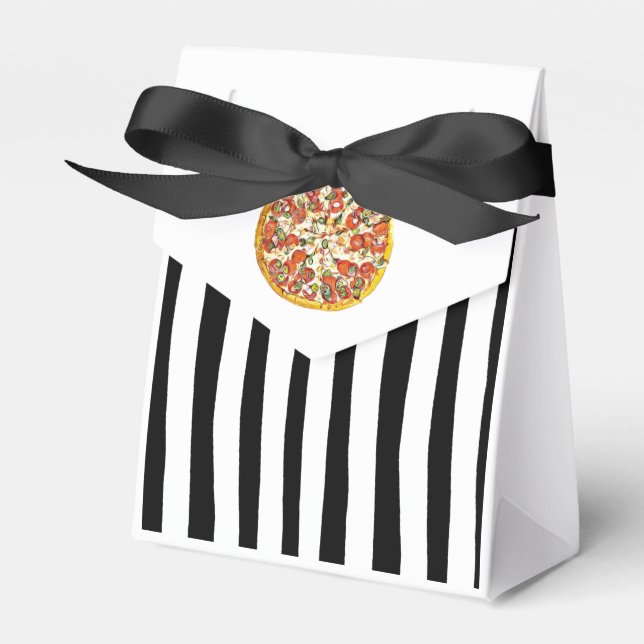 Caixinha De Lembrancinhas Bolsas de Favor de Doces da Pizza Party para Festa (Frente)