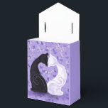 Caixinha De Lembrancinhas Bonita Casal Púrpura de Gato de Amor<br><div class="desc">Lindas Caixas de Favor do Amor</div>