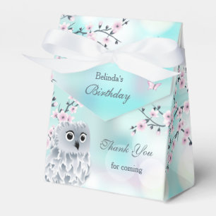 Caixinha De Lembrancinhas Bonita Coruja Aniversário Obrigado