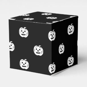 Caixinha De Lembrancinhas Bonitinho branco preto do Halloween