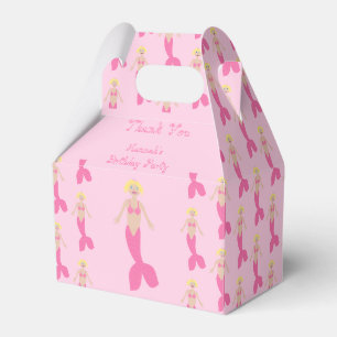 Caixinha De Lembrancinhas Bonito Fantasia Rosa, Sereia, Personalizada