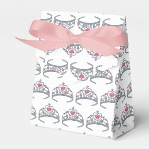 Caixinha De Lembrancinhas Bonito Princesa Rosa Tiara Festa de aniversário Gi