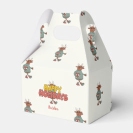 Caixinha De Lembrancinhas Bonito rudolf férias de Natal