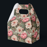 Caixinha De Lembrancinhas Bonito Vintage, Elegante, Branco e Floral Rosa<br><div class="desc">Adicione um toque de sofisticação ao seu feriado e ocasião especial, dando-lhe o padrão de embrulhamento de presente flexível branco e rosa-elegante. Este design eterno apresenta delicadas flores brancas e de pêssego acentuadas com verde macio, criando um olhar gracioso e versátil para qualquer celebração. Quer você esteja embrulhando presentes de...</div>