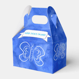 Caixinha De Lembrancinhas Borboleta Desenho Personalizado Céu Azul Cama