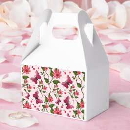 Caixinha De Lembrancinhas Borboleta Floral Midnight Bloom